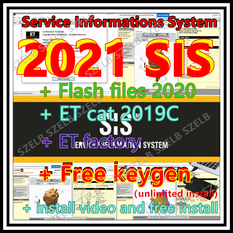 2021 SIS software + Cat ET 201 - Electronics Repair Service recensie en prijs