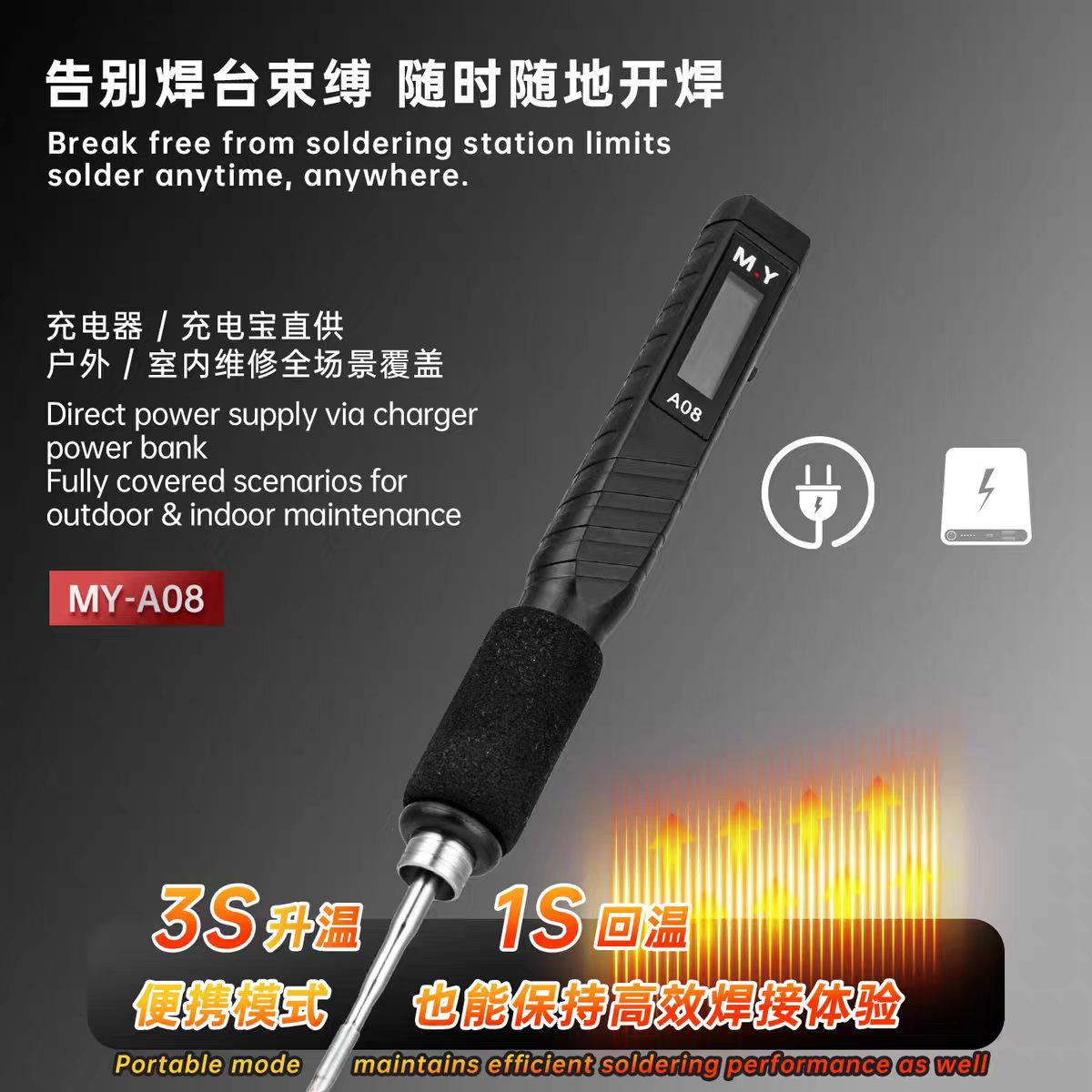 YCS MY-A08 USB-C Digital Weldi - Electronics Repair In My Area recensie en prijs