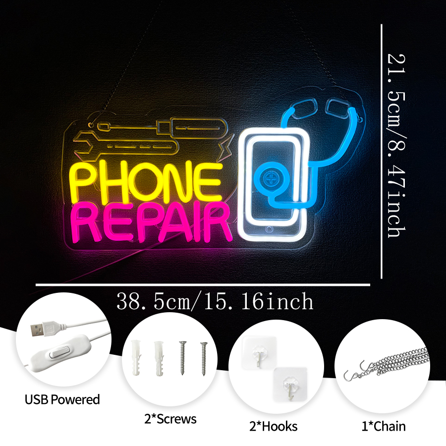 Phone Repair Neon Sign For Wal - Electronics Repair Store recensie en prijs