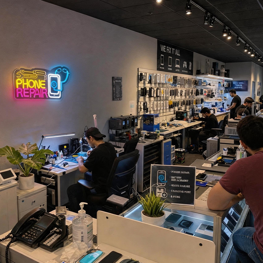 Phone Repair Neon Sign For Wal - Electronics Repair Store recensie en prijs